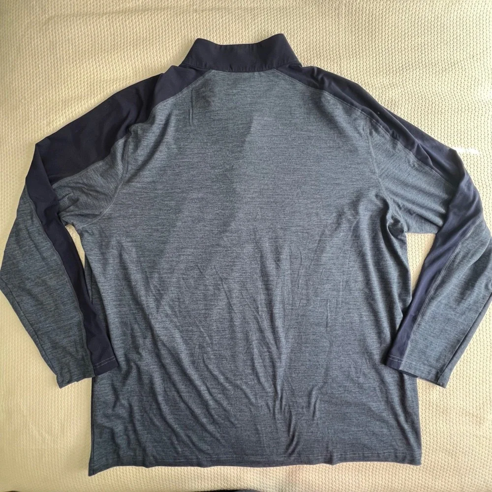 Callaway Men's Blue 1/4 Zip Long Sleeve Golf Pullover Shirt Size XXL - Picture 7 of 7